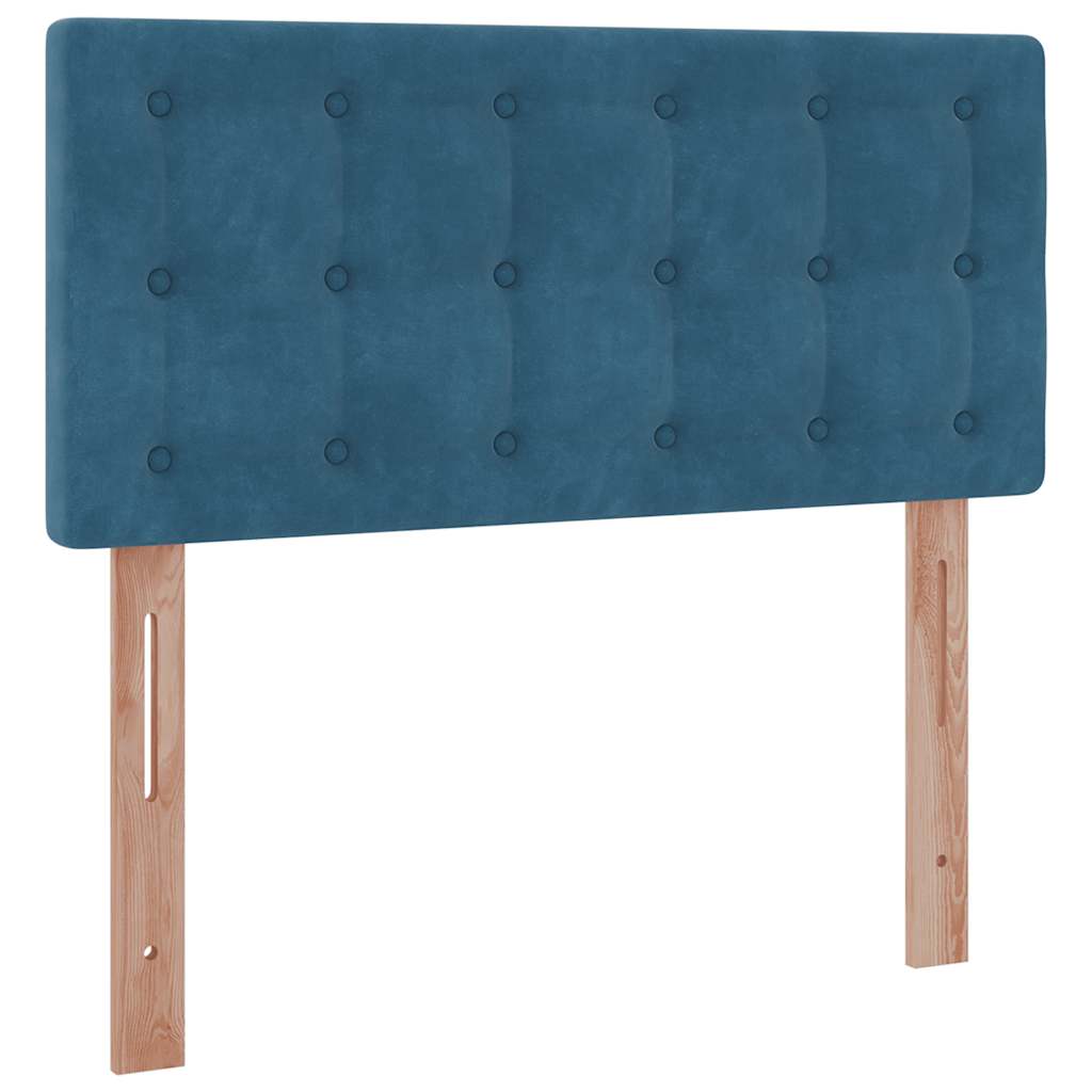 Struttura Letto Pouf con Materasso 80x200 cm Velluto