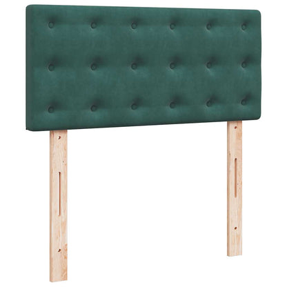 Struttura Letto Pouf con Materasso 90x190 cm in Velluto