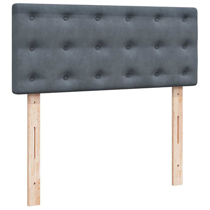 Struttura Letto Pouf con Materasso 120x200 cm Velluto - homemem39