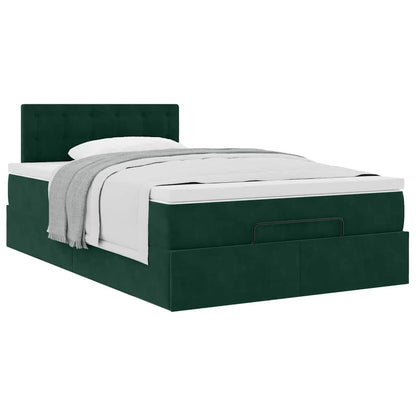 Struttura Letto Pouf con Materasso 120x200 cm Velluto | homemem39