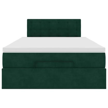 Struttura Letto Pouf con Materasso 120x200 cm Velluto | homemem39