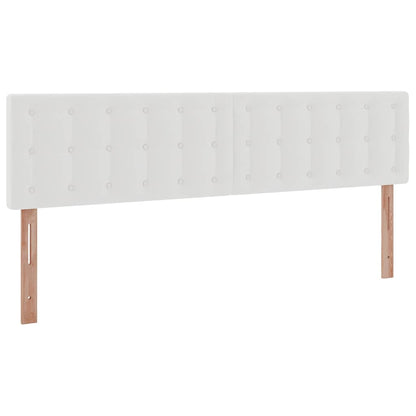 Struttura Letto Pouf con Materassi Bianco 200x200 cm Similpelle | homemem39