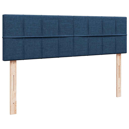 Struttura Letto Pouf con Materassi Blu 160x200 cm in Tessuto | homemem39