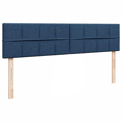 Struttura Letto Pouf con Materassi Blu 180x200cm in Tessuto | homemem39