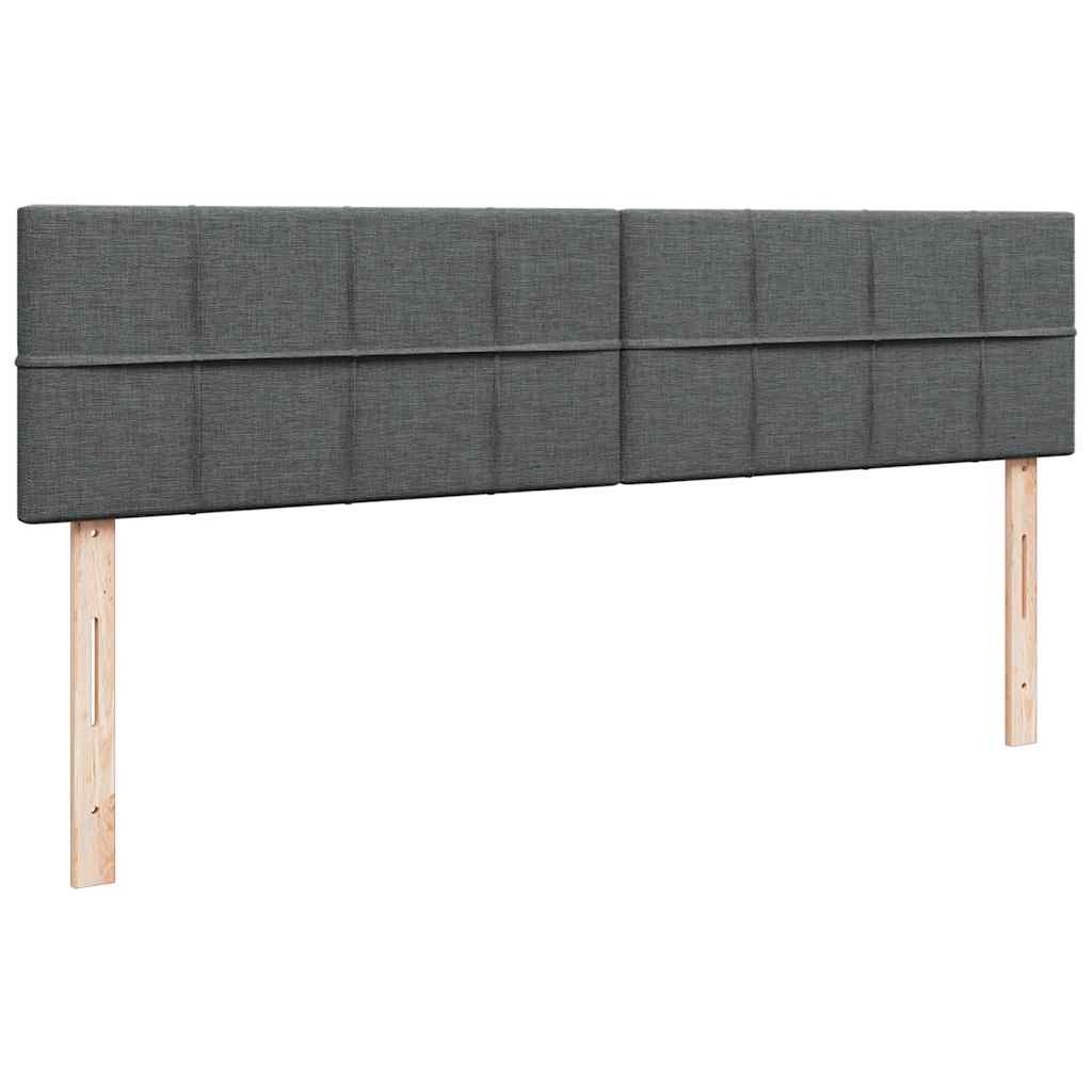 Struttura Letto Pouf con Materassi 200x200 cm in Tessuto