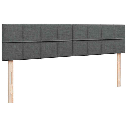 Struttura Letto Pouf con Materassi 200x200 cm in Tessuto