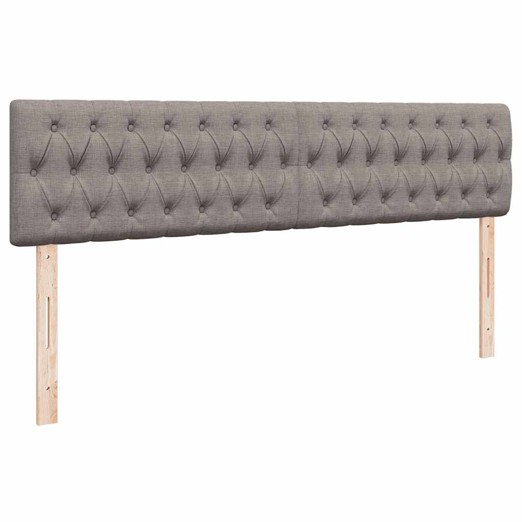 Struttura Letto Pouf con Materassi Tortora 180x200cm in Tessuto | homemem39