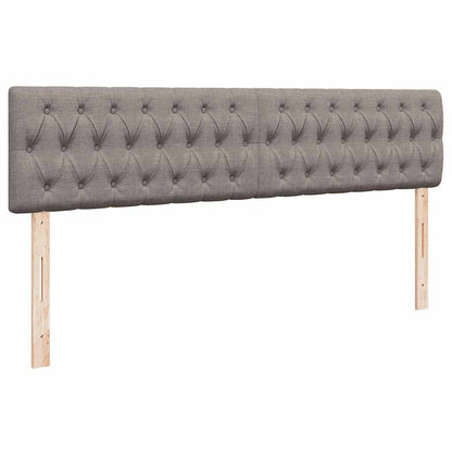 Struttura Letto Pouf con Materassi Tortora 180x200cm in Tessuto