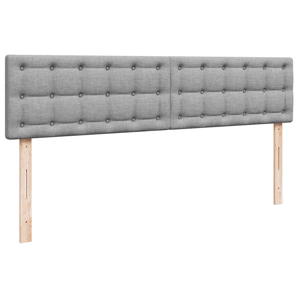 Struttura Letto Pouf con Materassi 200x200 cm in Tessuto