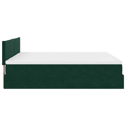 Struttura Letto Pouf con Materassi 160x200 cm Velluto | homemem39