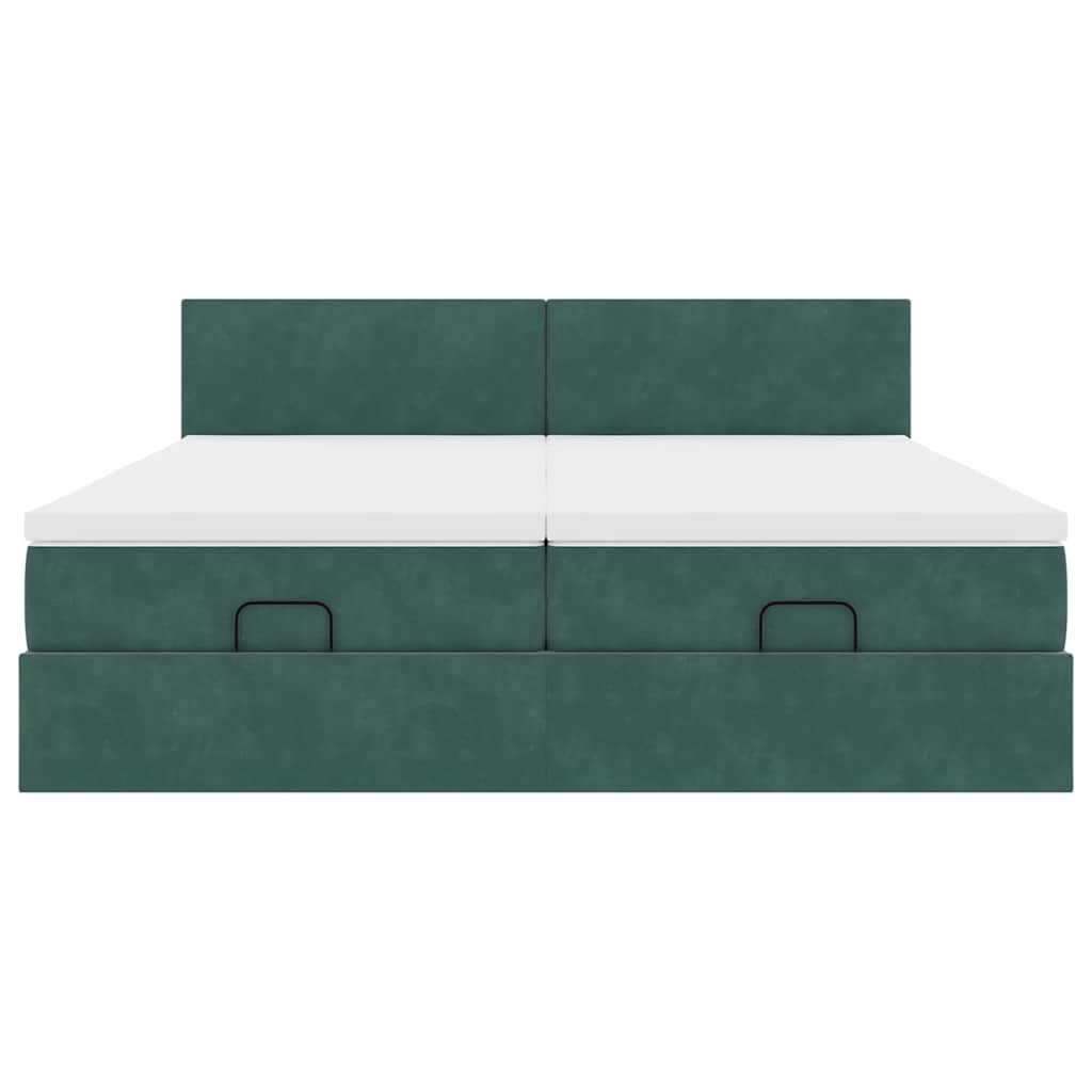 Struttura Letto Pouf con Materassi 180x200 cm Velluto | homemem39