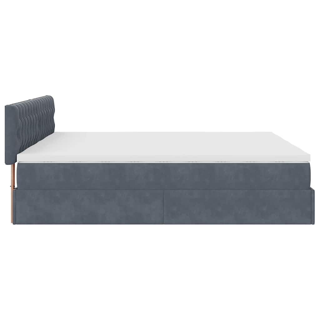 Struttura Letto Pouf con Materassi 180x200 cm Velluto | homemem39