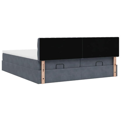 Struttura Letto Pouf con Materassi 180x200 cm Velluto | homemem39