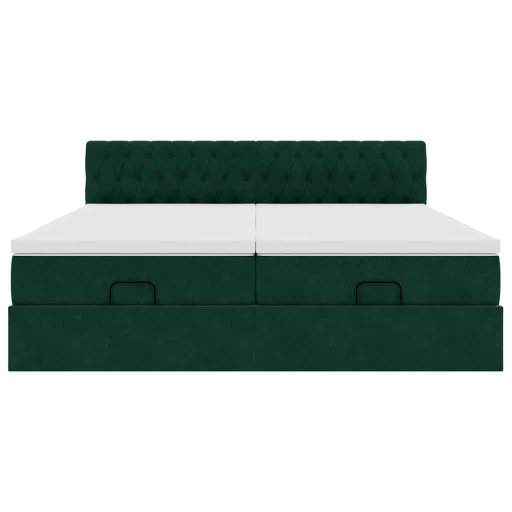 Struttura Letto Pouf con Materassi 180x200 cm Velluto | homemem39