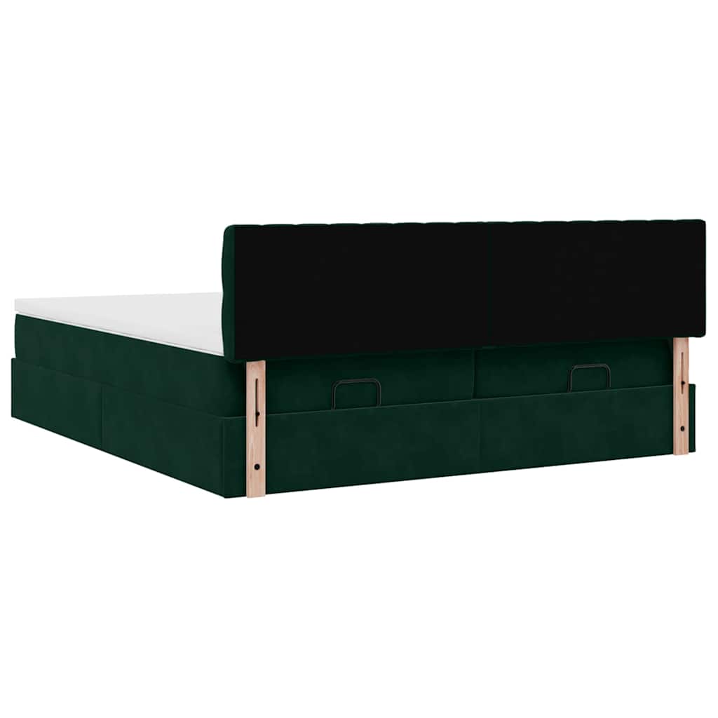 Struttura Letto Pouf con Materassi 180x200 cm Velluto | homemem39