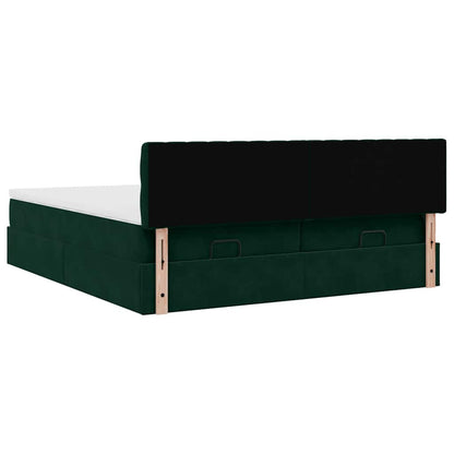 Struttura Letto Pouf con Materassi 180x200 cm Velluto | homemem39