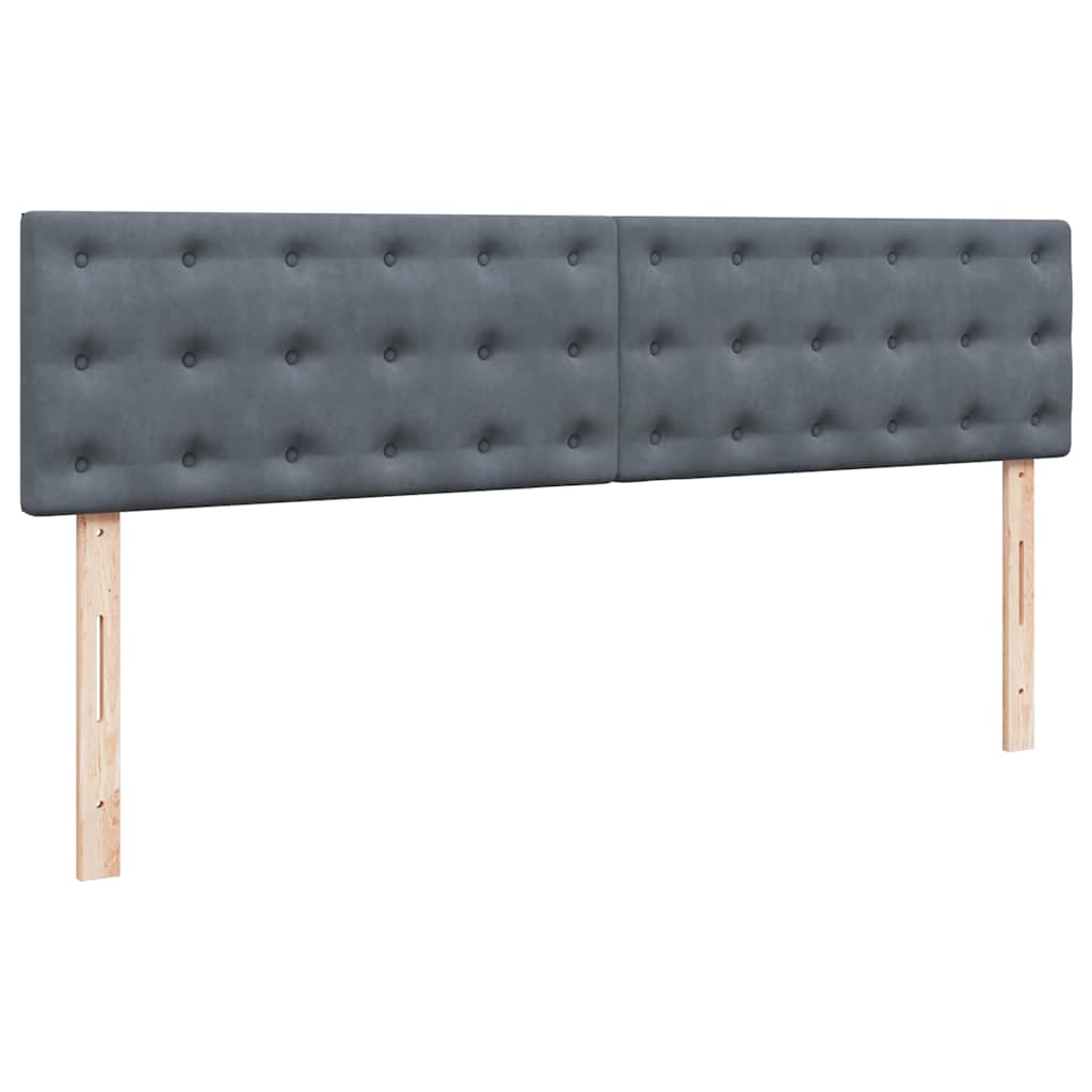 Struttura Letto Pouf con Materassi 180x200 cm Velluto