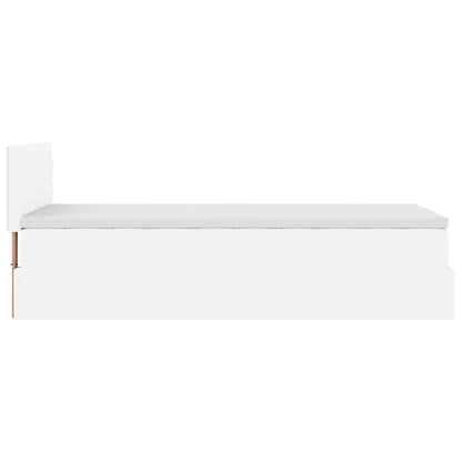 Struttura Letto Pouf con Materasso 90x190 cm Similpelle | homemem39