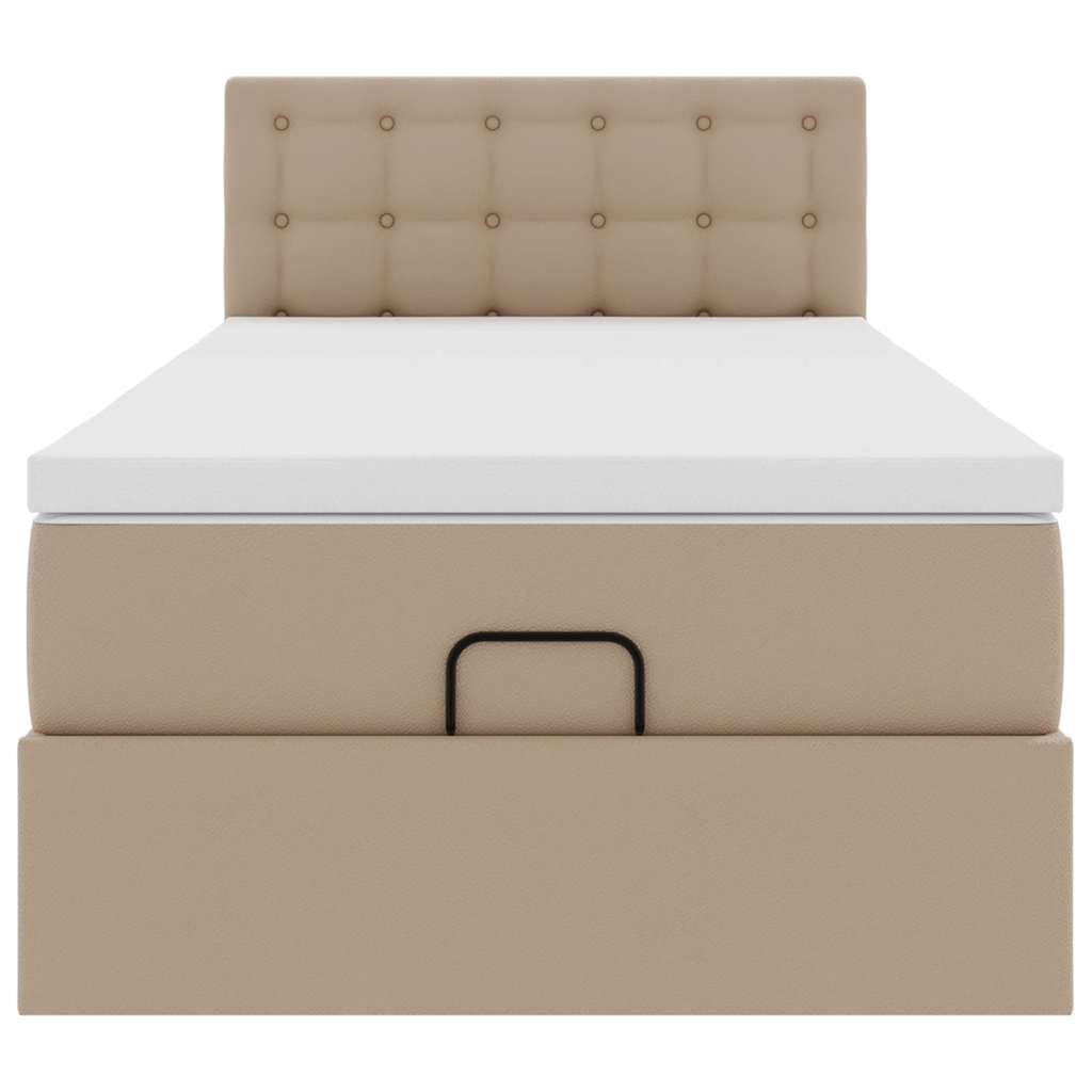 Struttura Letto Pouf con Materasso 90x190 cm Similpelle | homemem39