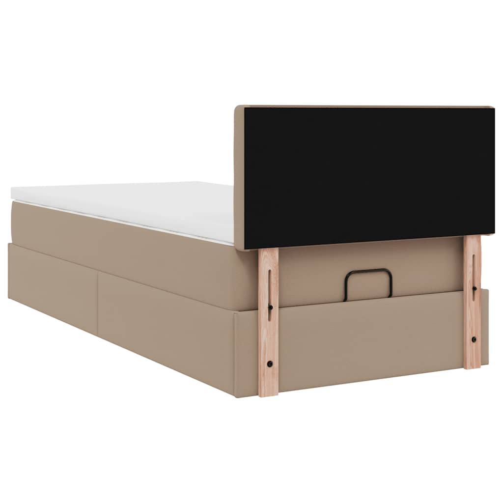 Struttura Letto Pouf con Materasso 90x190 cm Similpelle | homemem39