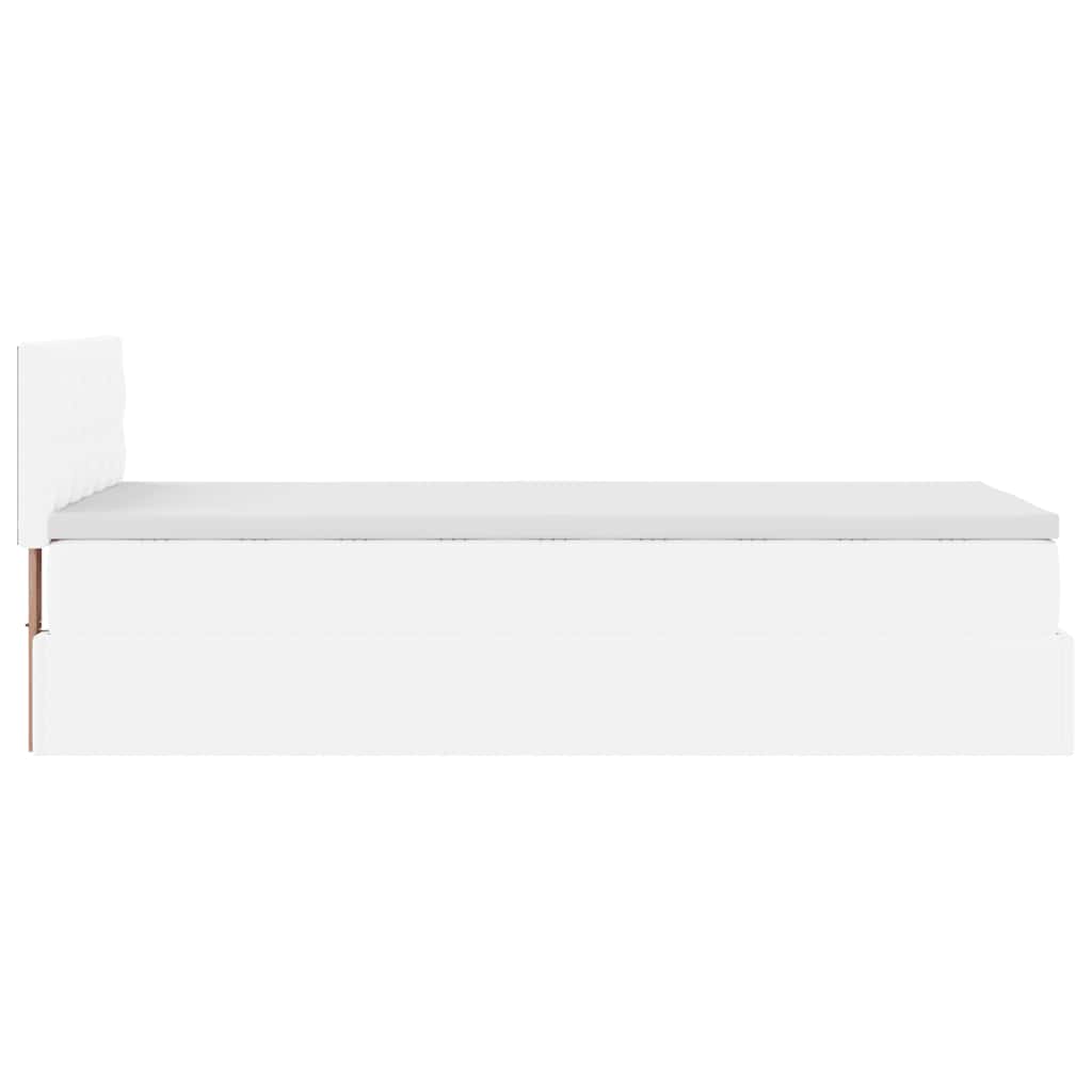 Struttura Letto Pouf con Materasso 100x200 cm Similpelle | homemem39