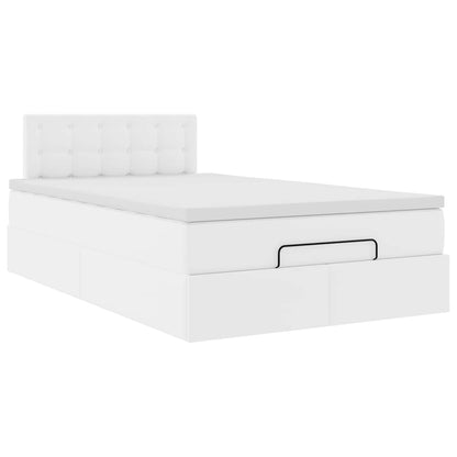 Struttura Letto Pouf con Materasso 120x200 cm Similpelle | homemem39