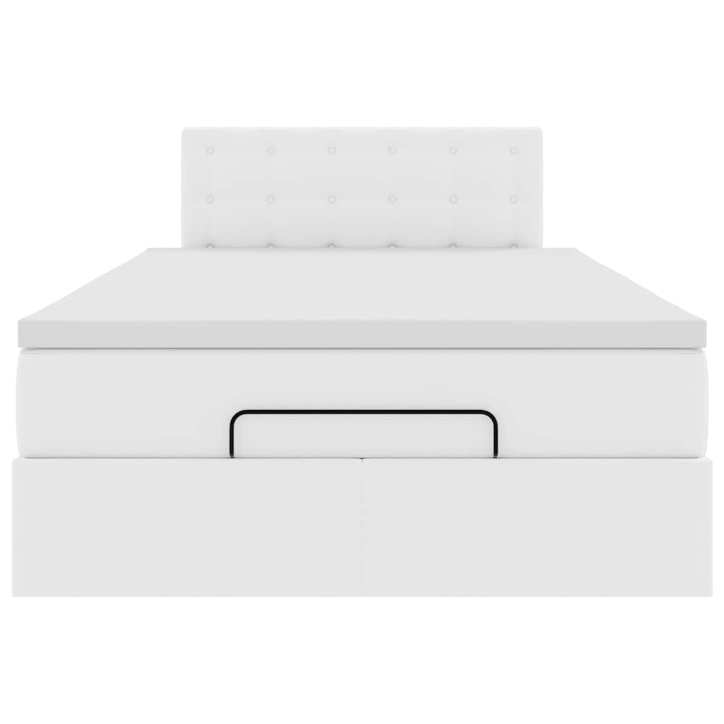 Struttura Letto Pouf con Materasso 120x200 cm Similpelle | homemem39