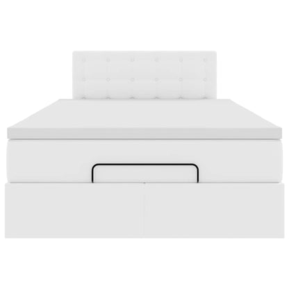 Struttura Letto Pouf con Materasso 120x200 cm Similpelle | homemem39