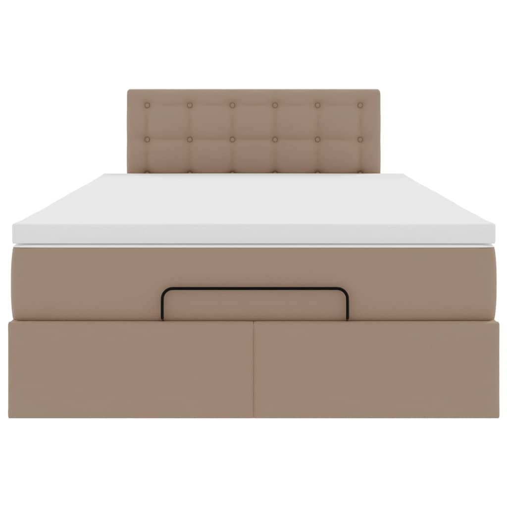 Struttura Letto Pouf con Materasso 120x200 cm Similpelle