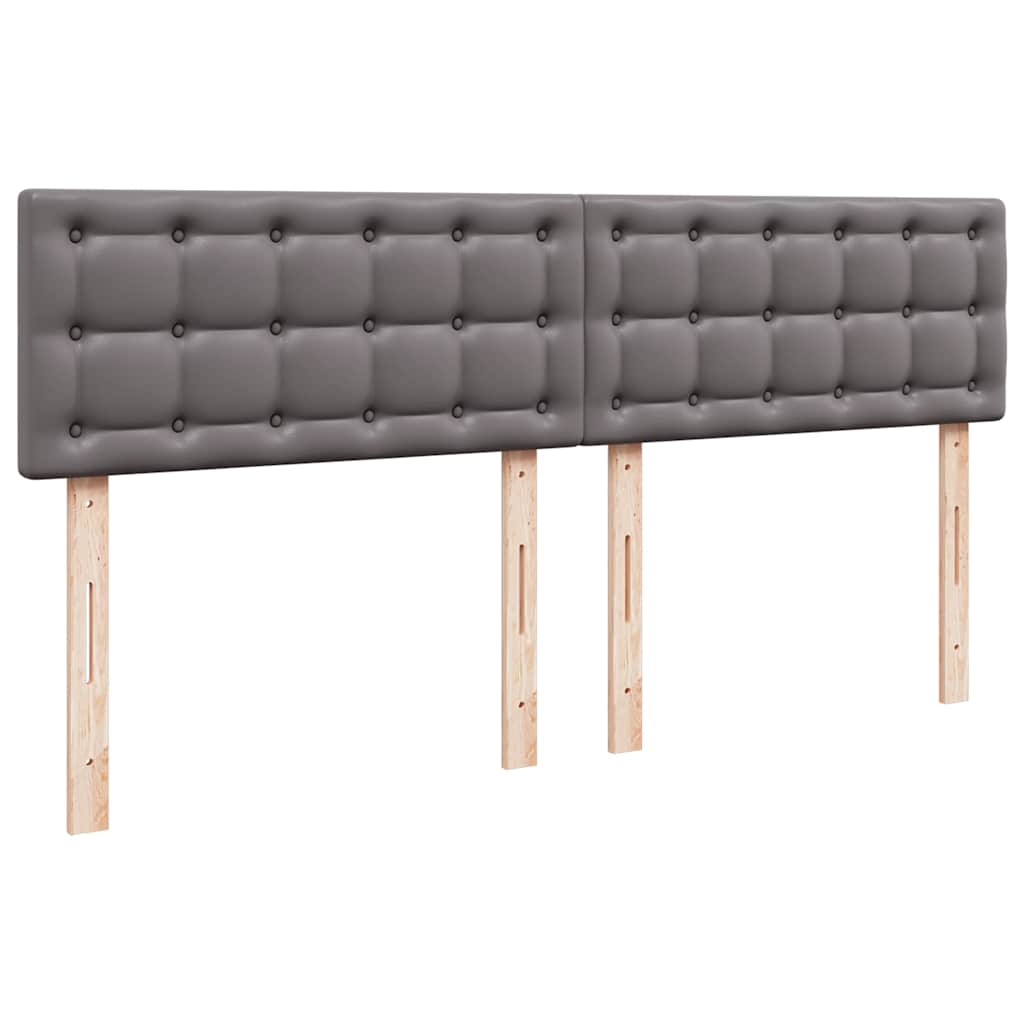 Pouf Letto con Materassi e LED Grigio 160x200cm Similpelle | homemem39