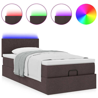 Struttura Letto Pouf con Materasso 80x200 cm in Tessuto | homemem39