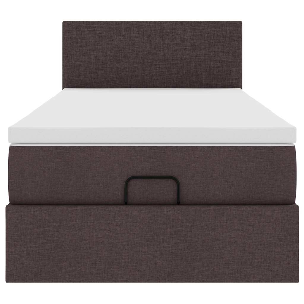 Struttura Letto Pouf con Materasso 80x200 cm in Tessuto | homemem39