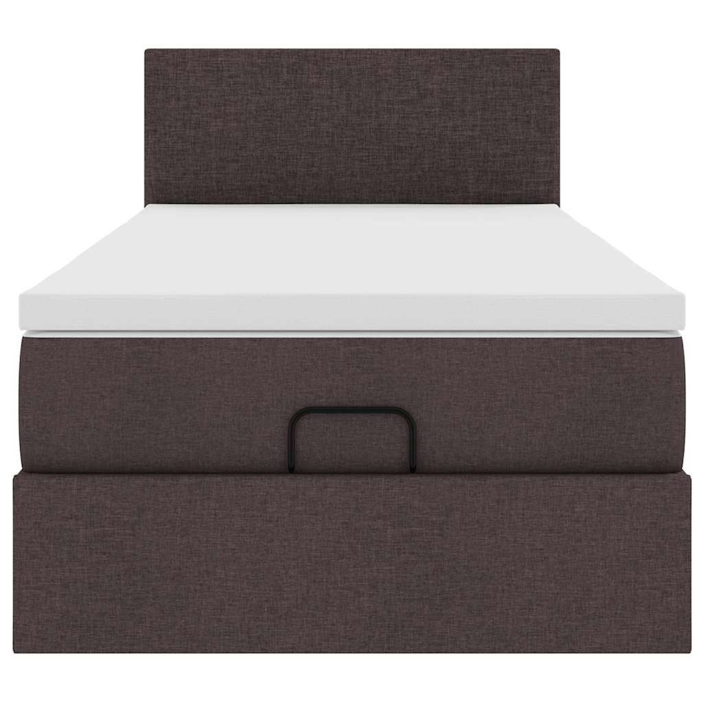 Struttura Letto Pouf con Materasso 90x190 cm in Tessuto | homemem39