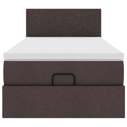 Struttura Letto Pouf con Materasso 90x190 cm in Tessuto | homemem39