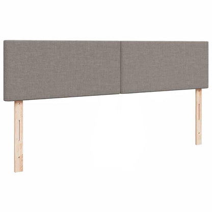 Pouf Letto con Materasso e LED Tortora 180x200cm in Tessuto
