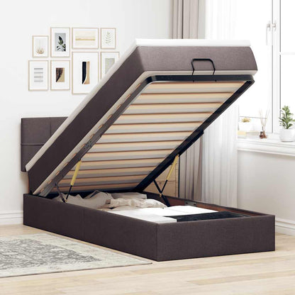 Pouf Letto con Materasso in Tessuto