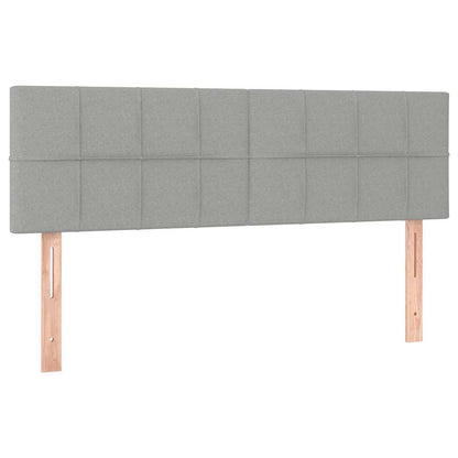 Pouf Letto con Materasso e LED Grigio Chiaro 140x190 cm | homemem39
