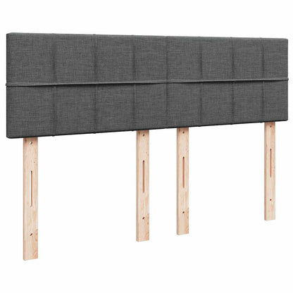 Pouf Letto con Materasso e LED Grigio Scuro 140x190 cm | homemem39