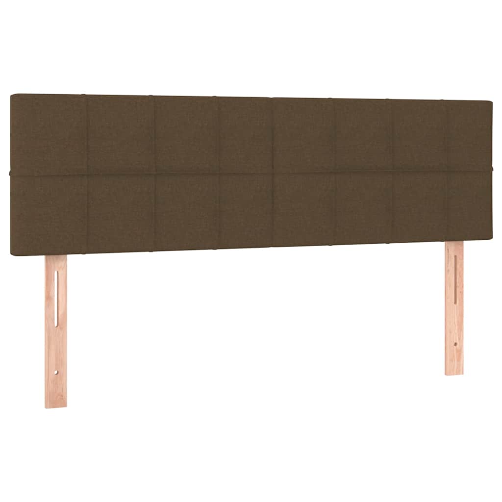 Pouf Letto con Materasso e LED Marrone Scuro 140x190 cm | homemem39