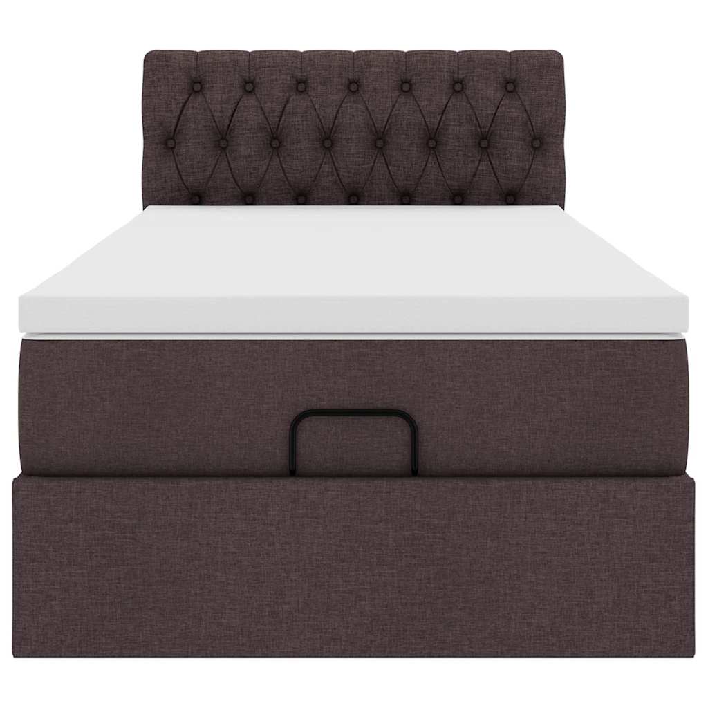 Struttura Letto Pouf con Materasso 90x190 cm in Tessuto | homemem39