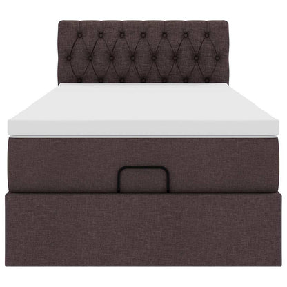 Struttura Letto Pouf con Materasso 90x190 cm in Tessuto | homemem39
