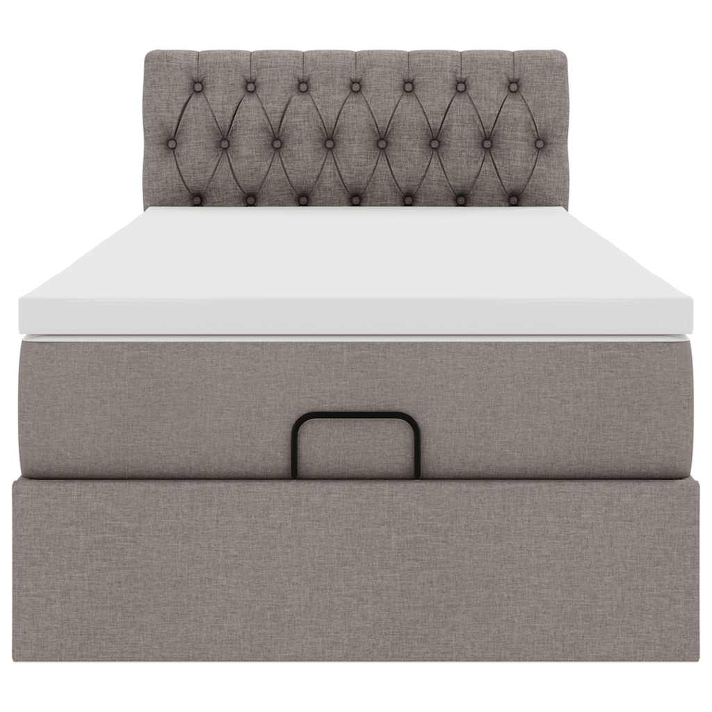 Pouf Letto con Materasso Tortora 100x200 cm in Tessuto | homemem39