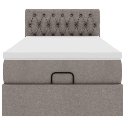 Pouf Letto con Materasso Tortora 100x200 cm in Tessuto | homemem39