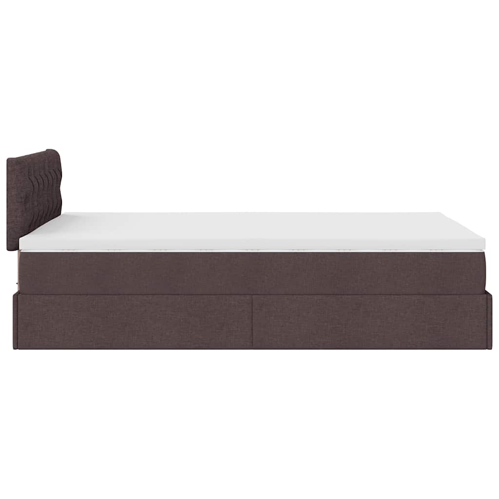 Struttura Letto Pouf con Materasso 80x200 cm in Tessuto | homemem39