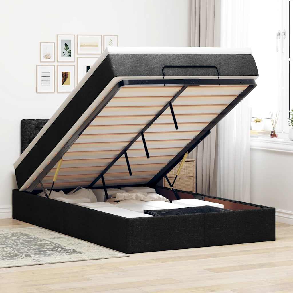 Pouf Letto con Materasso in Tessuto