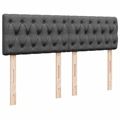 Pouf Letto con Materasso e LED Grigio Scuro 140x190 cm | homemem39