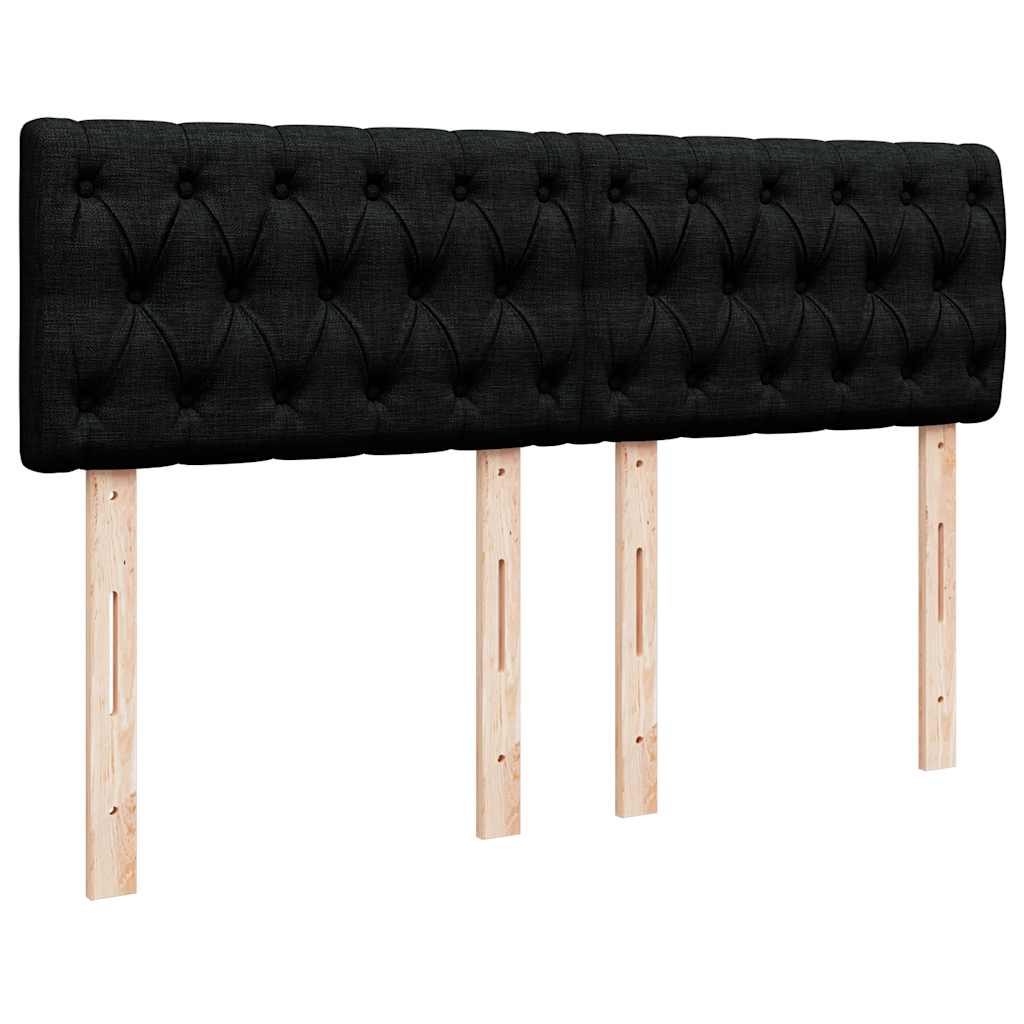 Pouf Letto con Materasso e LED Nero 140x190 cm | homemem39
