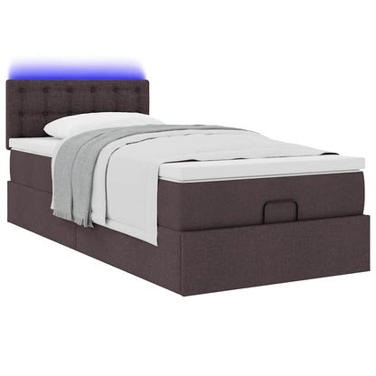 Struttura Letto Pouf con Materasso 90x190 cm in Tessuto | homemem39