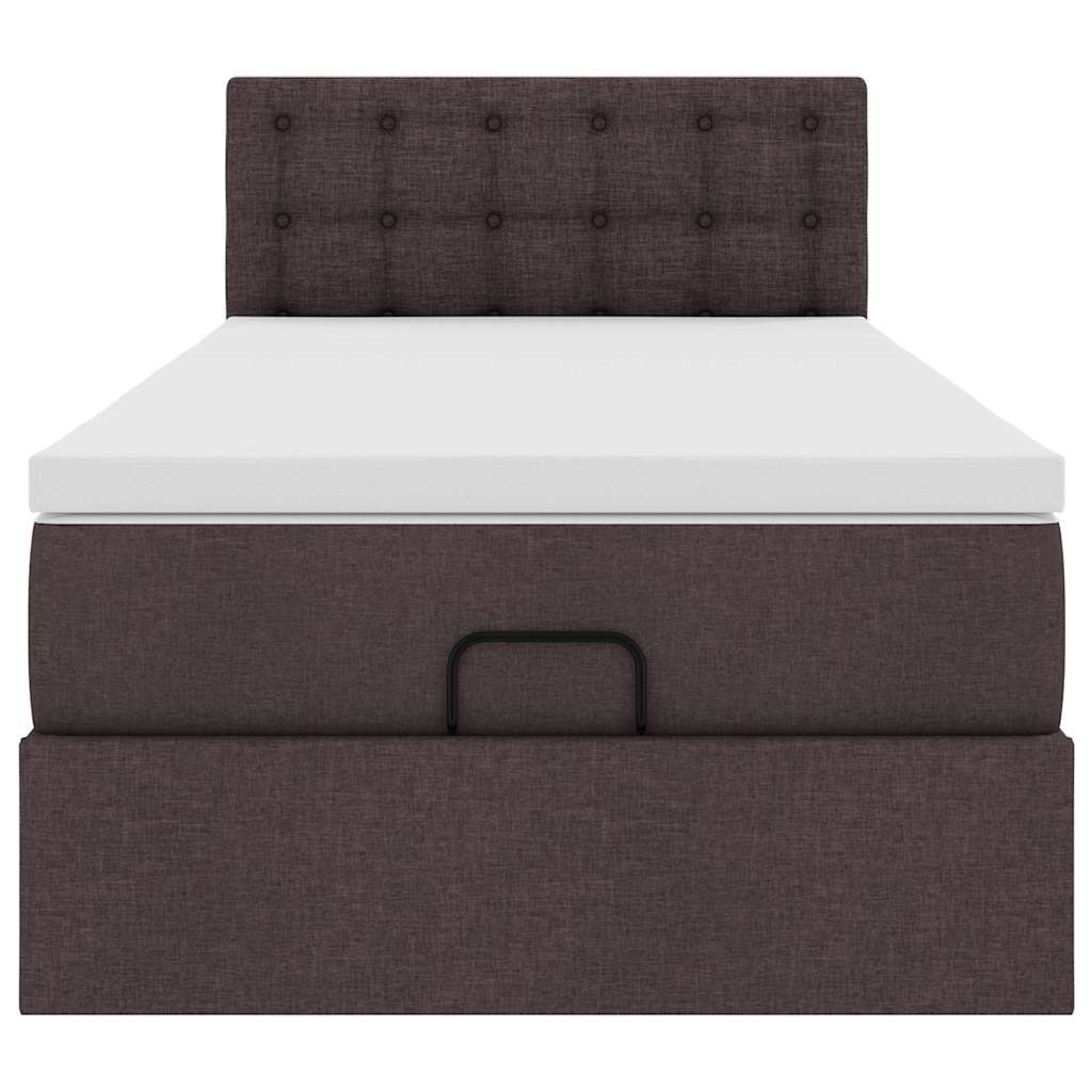 Struttura Letto Pouf con Materasso 90x190 cm in Tessuto | homemem39