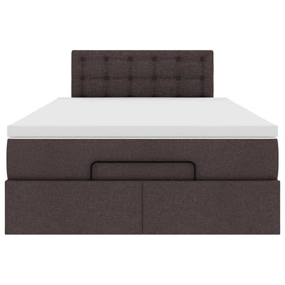 Struttura Letto Pouf con Materasso 80x200 cm in Tessuto
